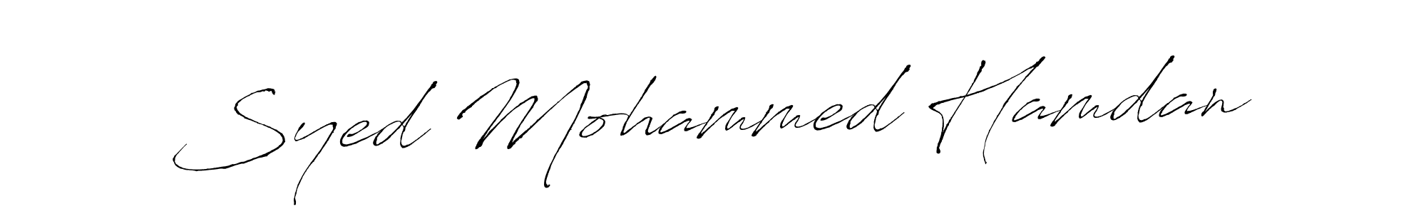 Also we have Syed Mohammed Hamdan name is the best signature style. Create professional handwritten signature collection using Antro_Vectra autograph style. Syed Mohammed Hamdan signature style 6 images and pictures png