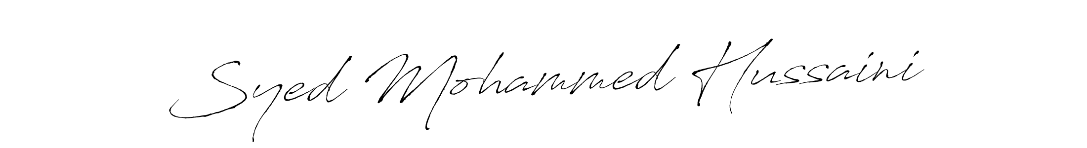 How to make Syed Mohammed Hussaini signature? Antro_Vectra is a professional autograph style. Create handwritten signature for Syed Mohammed Hussaini name. Syed Mohammed Hussaini signature style 6 images and pictures png