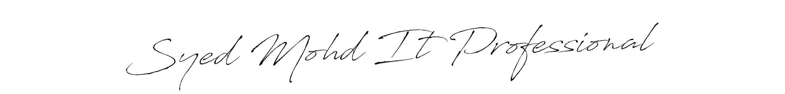 This is the best signature style for the Syed Mohd It Professional name. Also you like these signature font (Antro_Vectra). Mix name signature. Syed Mohd It Professional signature style 6 images and pictures png