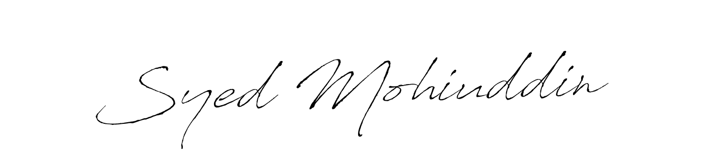 Create a beautiful signature design for name Syed Mohiuddin. With this signature (Antro_Vectra) fonts, you can make a handwritten signature for free. Syed Mohiuddin signature style 6 images and pictures png