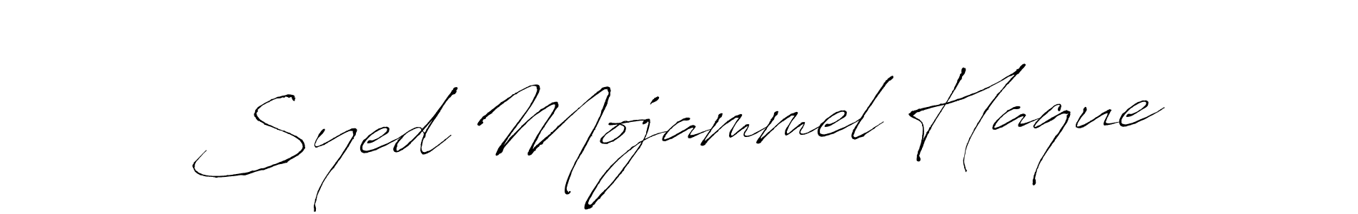 Use a signature maker to create a handwritten signature online. With this signature software, you can design (Antro_Vectra) your own signature for name Syed Mojammel Haque. Syed Mojammel Haque signature style 6 images and pictures png