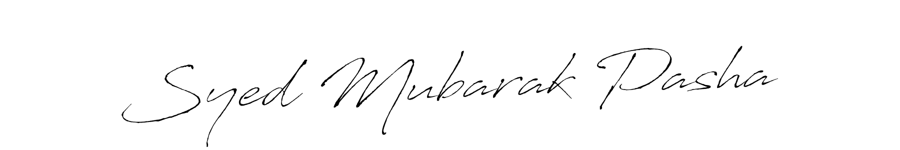 The best way (Antro_Vectra) to make a short signature is to pick only two or three words in your name. The name Syed Mubarak Pasha include a total of six letters. For converting this name. Syed Mubarak Pasha signature style 6 images and pictures png