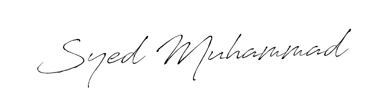 How to make Syed Muhammad name signature. Use Antro_Vectra style for creating short signs online. This is the latest handwritten sign. Syed Muhammad signature style 6 images and pictures png