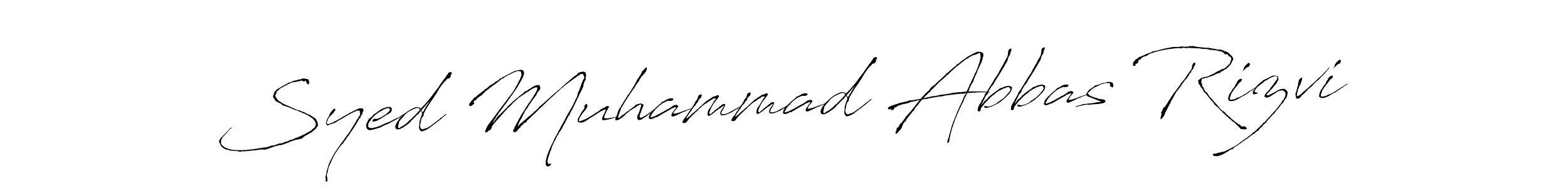 Use a signature maker to create a handwritten signature online. With this signature software, you can design (Antro_Vectra) your own signature for name Syed Muhammad Abbas Rizvi. Syed Muhammad Abbas Rizvi signature style 6 images and pictures png