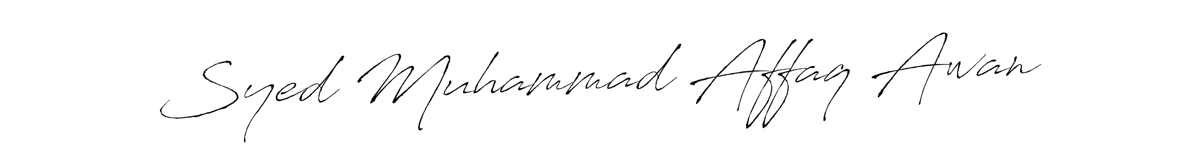 Once you've used our free online signature maker to create your best signature Antro_Vectra style, it's time to enjoy all of the benefits that Syed Muhammad Affaq Awan name signing documents. Syed Muhammad Affaq Awan signature style 6 images and pictures png