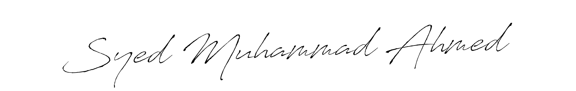 Design your own signature with our free online signature maker. With this signature software, you can create a handwritten (Antro_Vectra) signature for name Syed Muhammad Ahmed. Syed Muhammad Ahmed signature style 6 images and pictures png