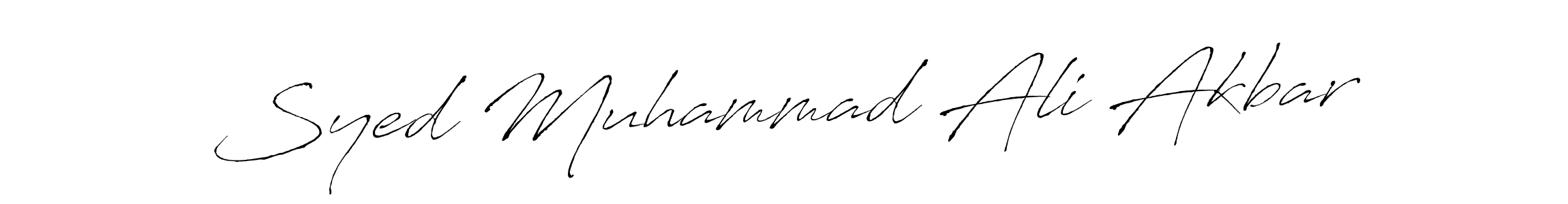 Also we have Syed Muhammad Ali Akbar name is the best signature style. Create professional handwritten signature collection using Antro_Vectra autograph style. Syed Muhammad Ali Akbar signature style 6 images and pictures png