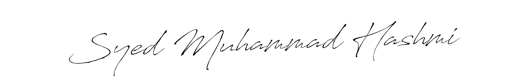 Create a beautiful signature design for name Syed Muhammad Hashmi. With this signature (Antro_Vectra) fonts, you can make a handwritten signature for free. Syed Muhammad Hashmi signature style 6 images and pictures png