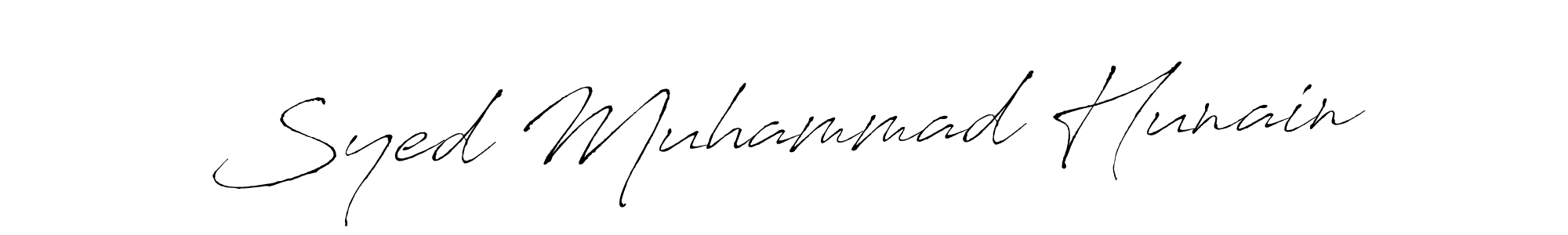 Use a signature maker to create a handwritten signature online. With this signature software, you can design (Antro_Vectra) your own signature for name Syed Muhammad Hunain. Syed Muhammad Hunain signature style 6 images and pictures png