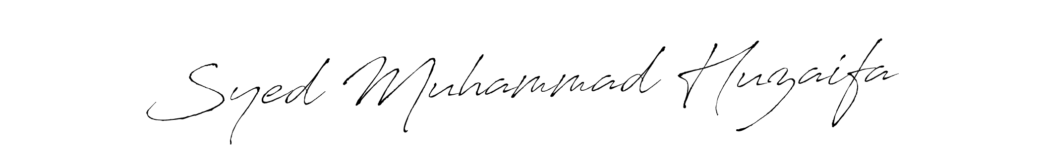 Create a beautiful signature design for name Syed Muhammad Huzaifa. With this signature (Antro_Vectra) fonts, you can make a handwritten signature for free. Syed Muhammad Huzaifa signature style 6 images and pictures png