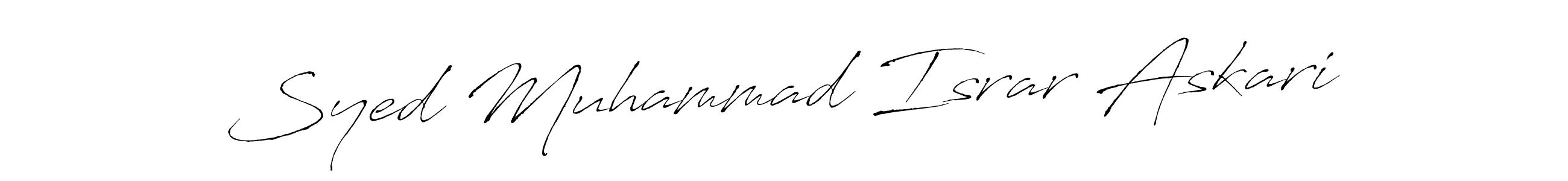 Make a beautiful signature design for name Syed Muhammad Israr Askari. Use this online signature maker to create a handwritten signature for free. Syed Muhammad Israr Askari signature style 6 images and pictures png