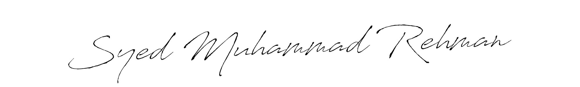 Antro_Vectra is a professional signature style that is perfect for those who want to add a touch of class to their signature. It is also a great choice for those who want to make their signature more unique. Get Syed Muhammad Rehman name to fancy signature for free. Syed Muhammad Rehman signature style 6 images and pictures png