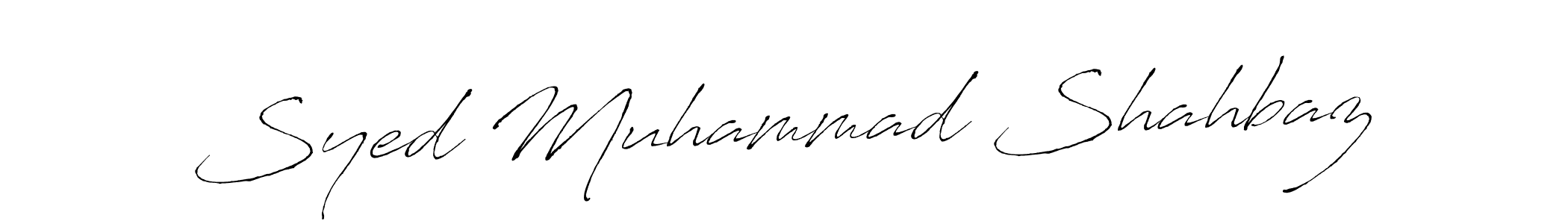 How to make Syed Muhammad Shahbaz name signature. Use Antro_Vectra style for creating short signs online. This is the latest handwritten sign. Syed Muhammad Shahbaz signature style 6 images and pictures png