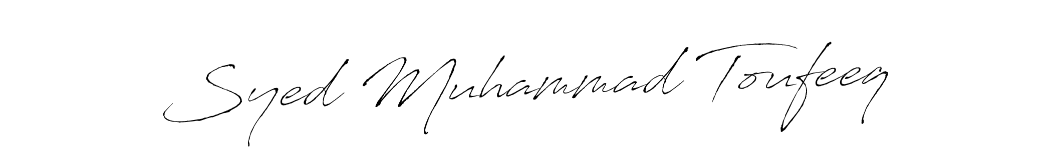 It looks lik you need a new signature style for name Syed Muhammad Toufeeq. Design unique handwritten (Antro_Vectra) signature with our free signature maker in just a few clicks. Syed Muhammad Toufeeq signature style 6 images and pictures png
