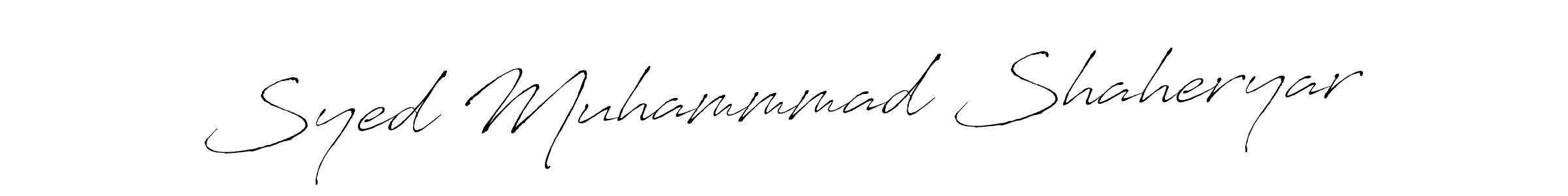 See photos of Syed Muhammmad Shaheryar official signature by Spectra . Check more albums & portfolios. Read reviews & check more about Antro_Vectra font. Syed Muhammmad Shaheryar signature style 6 images and pictures png