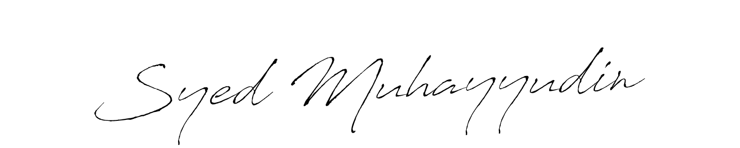 Use a signature maker to create a handwritten signature online. With this signature software, you can design (Antro_Vectra) your own signature for name Syed Muhayyudin. Syed Muhayyudin signature style 6 images and pictures png