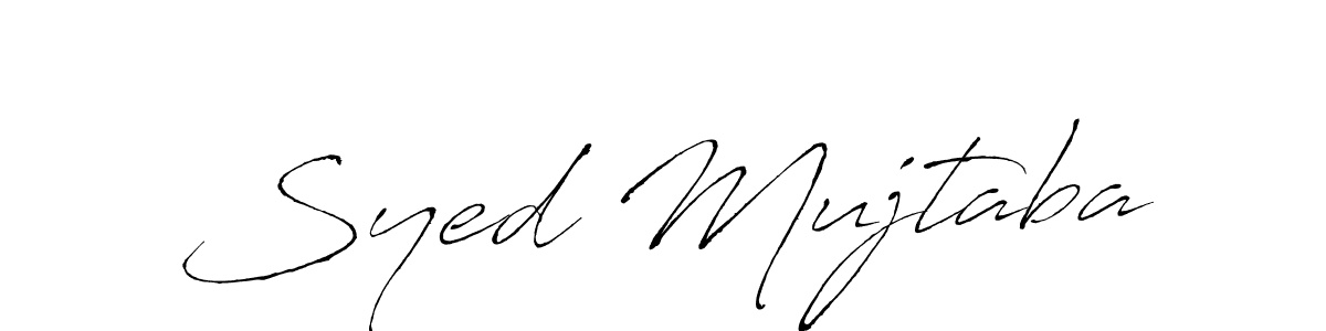 Make a beautiful signature design for name Syed Mujtaba. With this signature (Antro_Vectra) style, you can create a handwritten signature for free. Syed Mujtaba signature style 6 images and pictures png