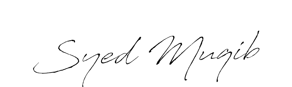 Design your own signature with our free online signature maker. With this signature software, you can create a handwritten (Antro_Vectra) signature for name Syed Muqib. Syed Muqib signature style 6 images and pictures png