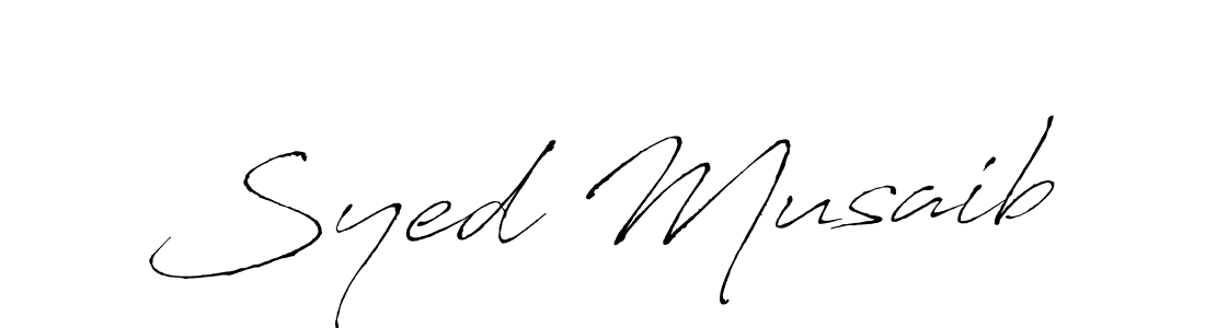 Also we have Syed Musaib name is the best signature style. Create professional handwritten signature collection using Antro_Vectra autograph style. Syed Musaib signature style 6 images and pictures png