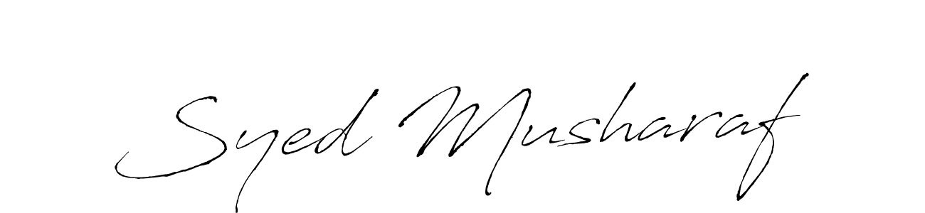 Also You can easily find your signature by using the search form. We will create Syed Musharaf name handwritten signature images for you free of cost using Antro_Vectra sign style. Syed Musharaf signature style 6 images and pictures png