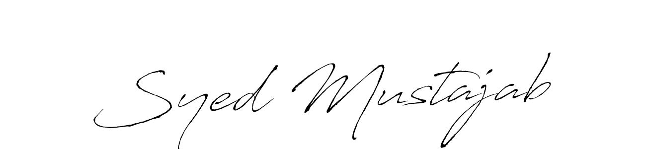Also we have Syed Mustajab name is the best signature style. Create professional handwritten signature collection using Antro_Vectra autograph style. Syed Mustajab signature style 6 images and pictures png