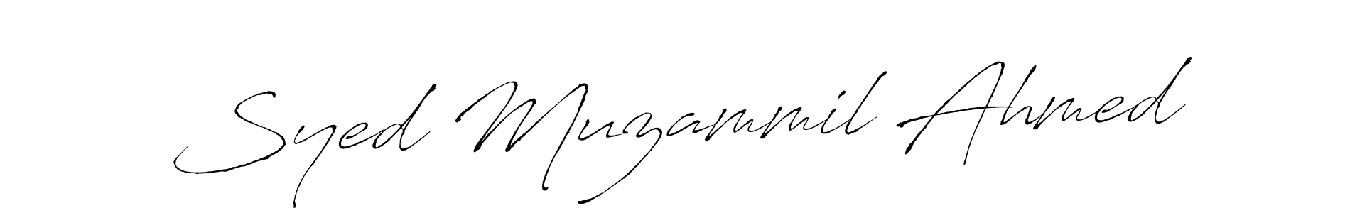 How to make Syed Muzammil Ahmed signature? Antro_Vectra is a professional autograph style. Create handwritten signature for Syed Muzammil Ahmed name. Syed Muzammil Ahmed signature style 6 images and pictures png