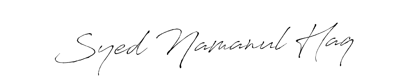 How to make Syed Namanul Haq signature? Antro_Vectra is a professional autograph style. Create handwritten signature for Syed Namanul Haq name. Syed Namanul Haq signature style 6 images and pictures png