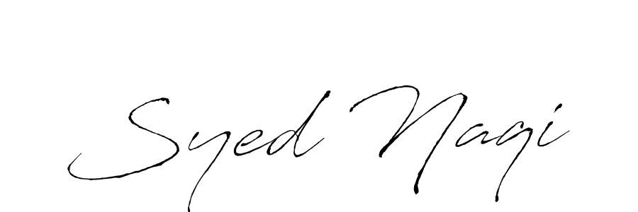 You should practise on your own different ways (Antro_Vectra) to write your name (Syed Naqi) in signature. don't let someone else do it for you. Syed Naqi signature style 6 images and pictures png