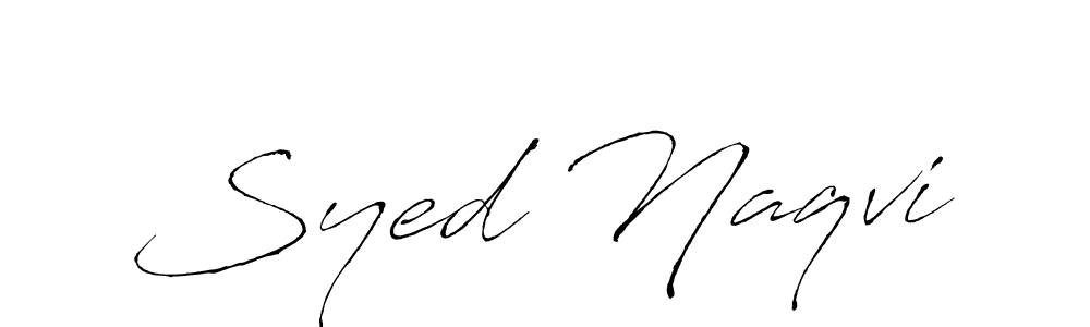 Design your own signature with our free online signature maker. With this signature software, you can create a handwritten (Antro_Vectra) signature for name Syed Naqvi. Syed Naqvi signature style 6 images and pictures png