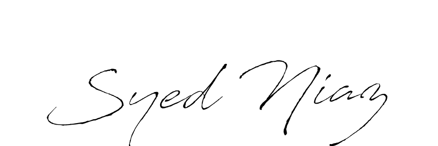 Make a beautiful signature design for name Syed Niaz. Use this online signature maker to create a handwritten signature for free. Syed Niaz signature style 6 images and pictures png
