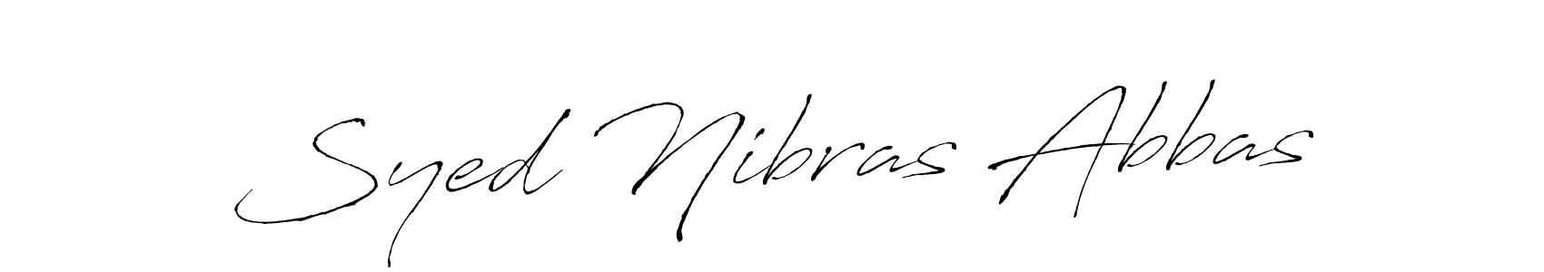 You should practise on your own different ways (Antro_Vectra) to write your name (Syed Nibras Abbas) in signature. don't let someone else do it for you. Syed Nibras Abbas signature style 6 images and pictures png