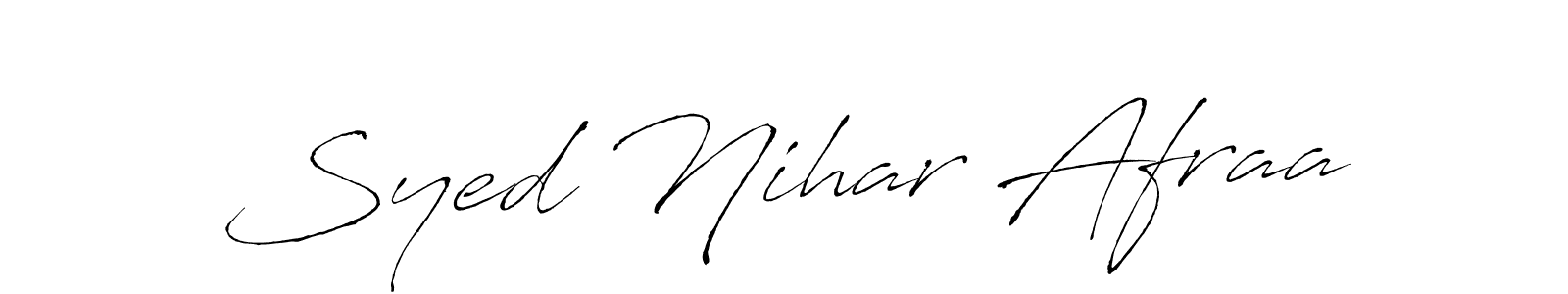Similarly Antro_Vectra is the best handwritten signature design. Signature creator online .You can use it as an online autograph creator for name Syed Nihar Afraa. Syed Nihar Afraa signature style 6 images and pictures png