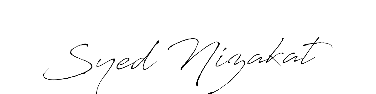 Use a signature maker to create a handwritten signature online. With this signature software, you can design (Antro_Vectra) your own signature for name Syed Nizakat. Syed Nizakat signature style 6 images and pictures png