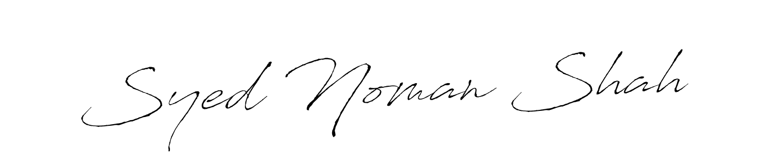 Create a beautiful signature design for name Syed Noman Shah. With this signature (Antro_Vectra) fonts, you can make a handwritten signature for free. Syed Noman Shah signature style 6 images and pictures png