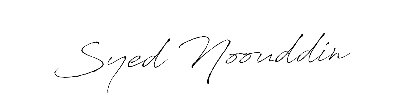 How to make Syed Noouddin signature? Antro_Vectra is a professional autograph style. Create handwritten signature for Syed Noouddin name. Syed Noouddin signature style 6 images and pictures png