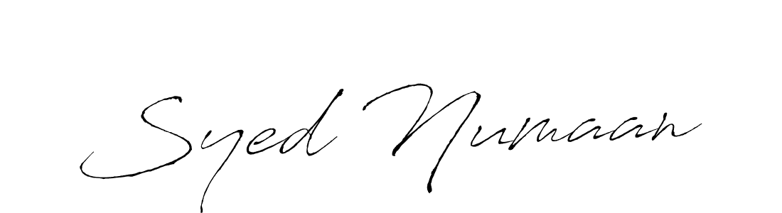 Similarly Antro_Vectra is the best handwritten signature design. Signature creator online .You can use it as an online autograph creator for name Syed Numaan. Syed Numaan signature style 6 images and pictures png