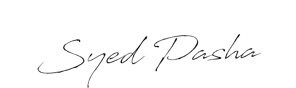 Syed Pasha stylish signature style. Best Handwritten Sign (Antro_Vectra) for my name. Handwritten Signature Collection Ideas for my name Syed Pasha. Syed Pasha signature style 6 images and pictures png