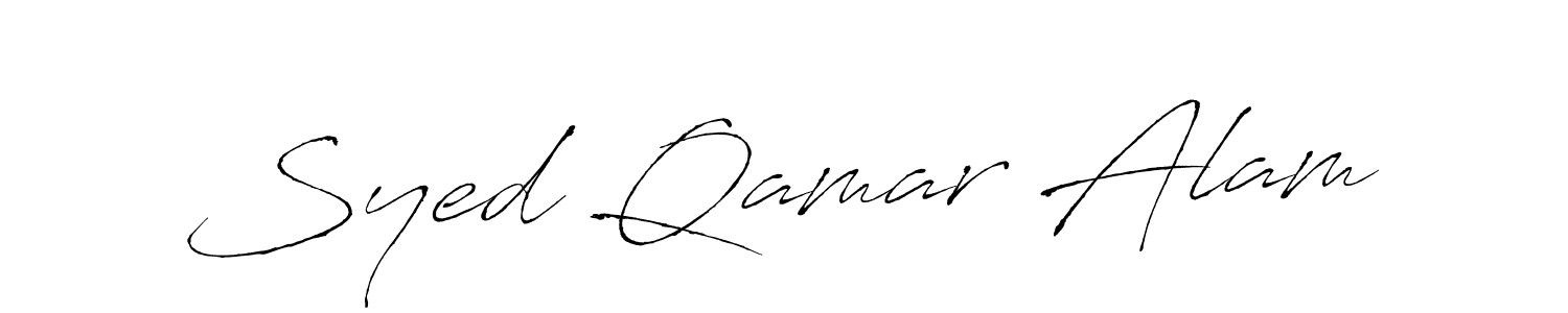 Antro_Vectra is a professional signature style that is perfect for those who want to add a touch of class to their signature. It is also a great choice for those who want to make their signature more unique. Get Syed Qamar Alam name to fancy signature for free. Syed Qamar Alam signature style 6 images and pictures png