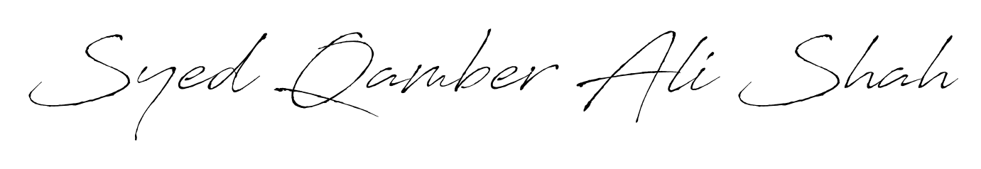 Create your official email sign-off with Syed Qamber Ali Shah name in Antro_Vectra style. Crisp, clean, and perfectly legible across all screens. Syed Qamber Ali Shah signature style 6 images and pictures png