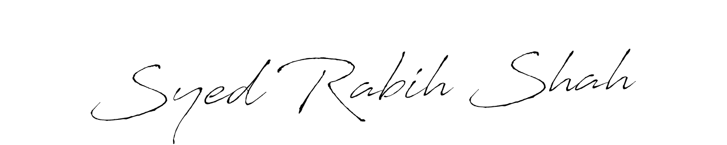 The best way (Antro_Vectra) to make a short signature is to pick only two or three words in your name. The name Syed Rabih Shah include a total of six letters. For converting this name. Syed Rabih Shah signature style 6 images and pictures png