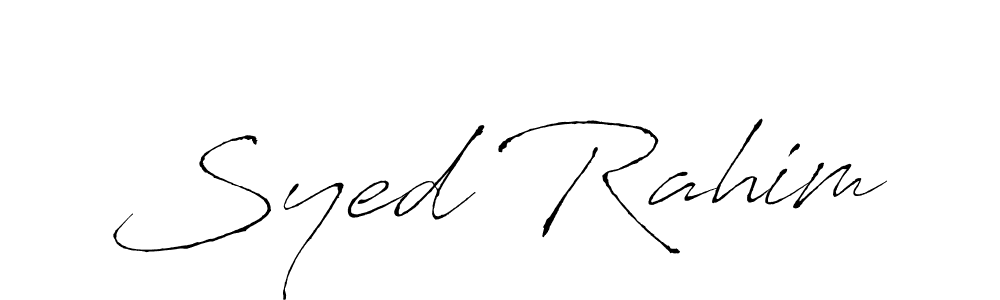 Also we have Syed Rahim name is the best signature style. Create professional handwritten signature collection using Antro_Vectra autograph style. Syed Rahim signature style 6 images and pictures png