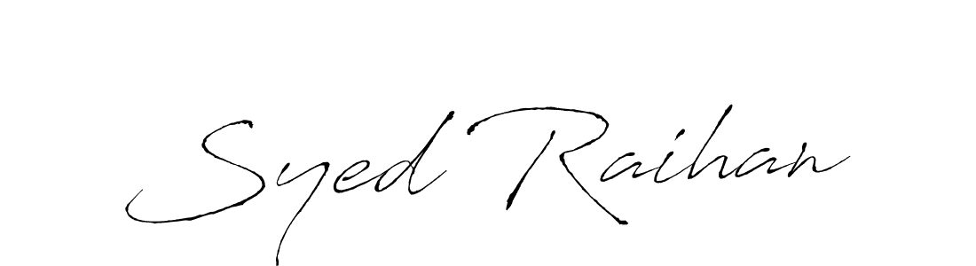 It looks lik you need a new signature style for name Syed Raihan. Design unique handwritten (Antro_Vectra) signature with our free signature maker in just a few clicks. Syed Raihan signature style 6 images and pictures png