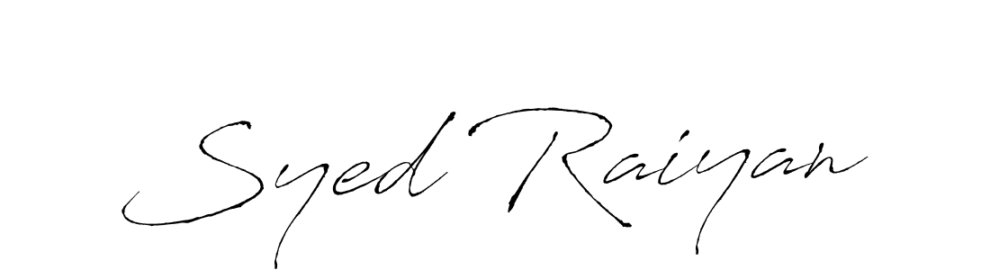 How to make Syed Raiyan signature? Antro_Vectra is a professional autograph style. Create handwritten signature for Syed Raiyan name. Syed Raiyan signature style 6 images and pictures png