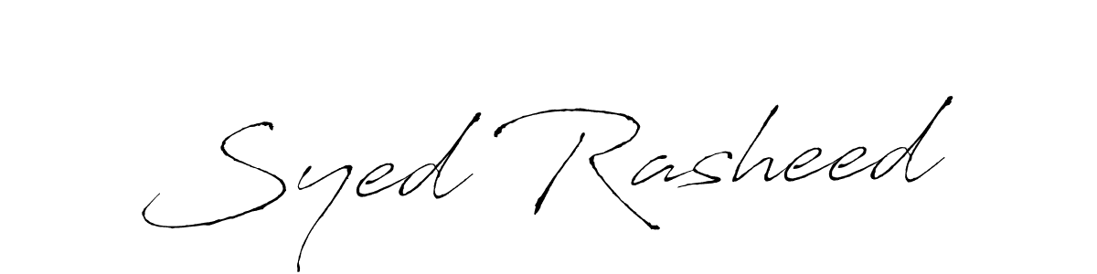 It looks lik you need a new signature style for name Syed Rasheed. Design unique handwritten (Antro_Vectra) signature with our free signature maker in just a few clicks. Syed Rasheed signature style 6 images and pictures png