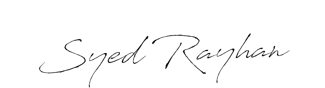 It looks lik you need a new signature style for name Syed Rayhan. Design unique handwritten (Antro_Vectra) signature with our free signature maker in just a few clicks. Syed Rayhan signature style 6 images and pictures png