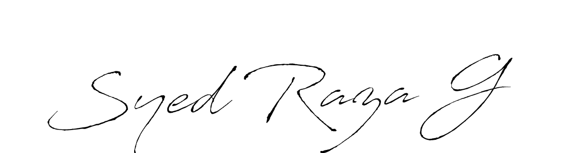 How to Draw Syed Raza G signature style? Antro_Vectra is a latest design signature styles for name Syed Raza G. Syed Raza G signature style 6 images and pictures png