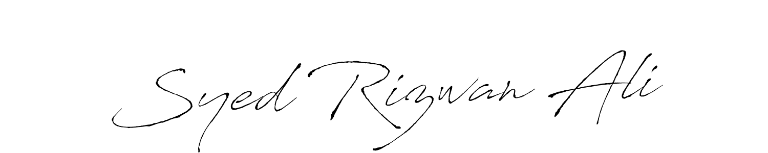 The best way (Antro_Vectra) to make a short signature is to pick only two or three words in your name. The name Syed Rizwan Ali include a total of six letters. For converting this name. Syed Rizwan Ali signature style 6 images and pictures png