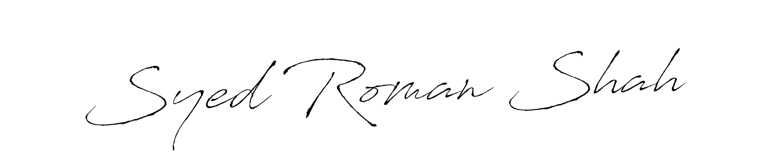 How to make Syed Roman Shah signature? Antro_Vectra is a professional autograph style. Create handwritten signature for Syed Roman Shah name. Syed Roman Shah signature style 6 images and pictures png