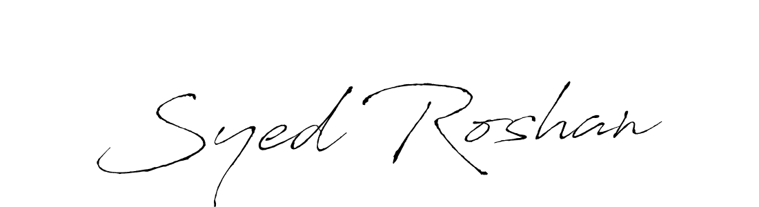 How to make Syed Roshan signature? Antro_Vectra is a professional autograph style. Create handwritten signature for Syed Roshan name. Syed Roshan signature style 6 images and pictures png