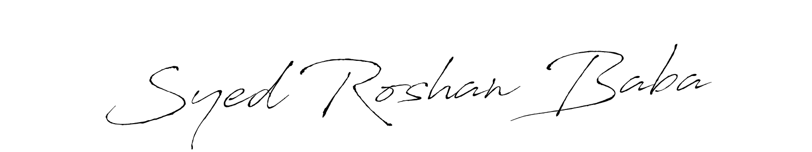 Make a short Syed Roshan Baba signature style. Manage your documents anywhere anytime using Antro_Vectra. Create and add eSignatures, submit forms, share and send files easily. Syed Roshan Baba signature style 6 images and pictures png